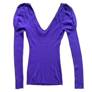 Vintage Guess Sweater | Deep V | XS